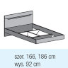 Кровать 160/180 см. белый глянец (Спальня HEKTOR)