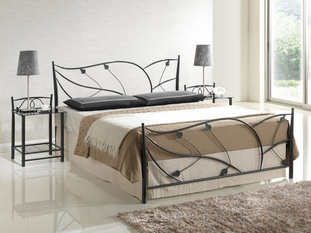 Кровать "Лоза" 9315-SNS, арт. МK-2106-BM